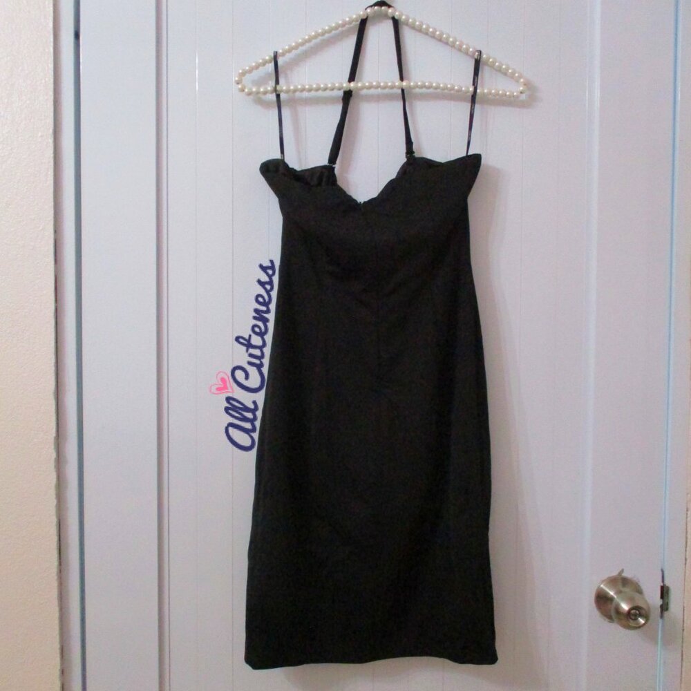 Nikibiki Black Striped Strapless Dress Size M - Picture 7 of 7